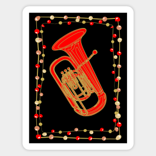 Christmas Tuba Sticker